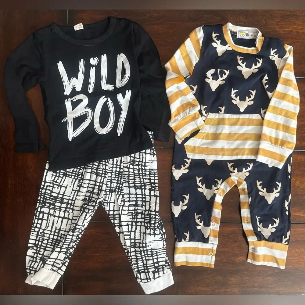 Boys' Clothing Set - Size 90 - 7 Total Pieces